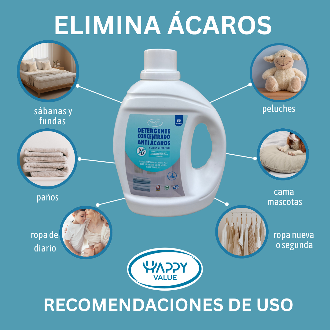 Detergente Concetrado Anti Ácaros y otros Alergenos 1.5 L